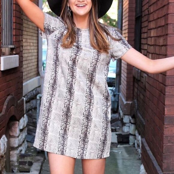 NWT Snakeskin Dress - Picture 1 of 12